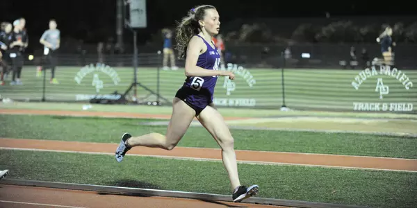 Aubrey Roberts outdoor track side