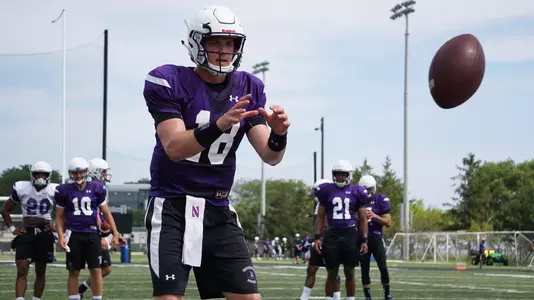 Clayton Thorson snap practice 2017 Hutcheson