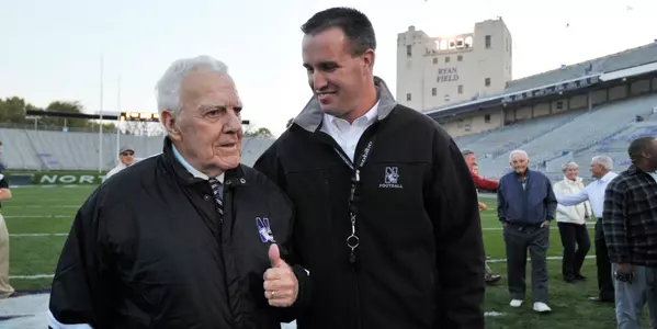 Ara Parseghian Pat Fitzgerald 2010