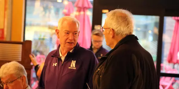 Coach McKeown at Giordano's Pizza in Evanston
