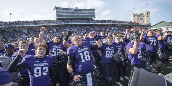 Northwestern University Football against Nebraska October 13, 2018 in Evanston, Ill