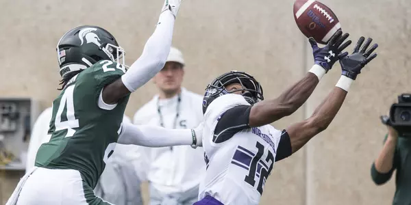 Northwestern University football against Michigan State October 6, 2018 in East Lansing, MI