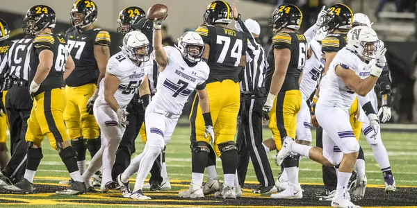 Northwestern University Football against Iowa November 10, 2018 in Iowa City, IA