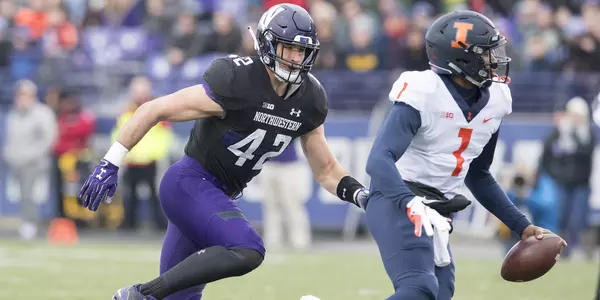 Northwestern University Football against Illinois November 24, 2018 in Evanston, Ill