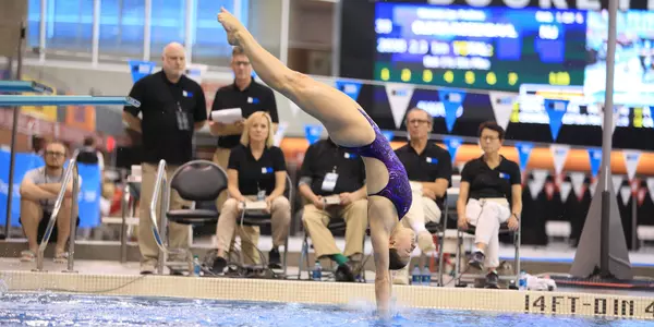 The 2018 Big Ten Conference Women's Swimming and Diving championships hosted by the Ohio State university at the McCorkle Aquatic Pavilion. February 15, 2018