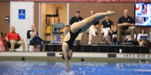 The 2018 Big Ten Conference Women's Swimming and Diving championships hosted by the Ohio State university at the McCorkle Aquatic Pavilion. February 16, 2018