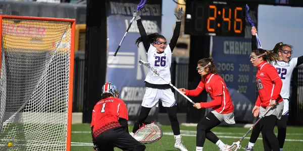 Northwestern Lacrosse vs. Ohio Sate on April 6, 2018 in Evanston, Ill at Lanny and Sharon Martin Stadium.