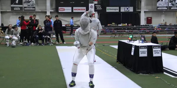 Fencing Celebrating