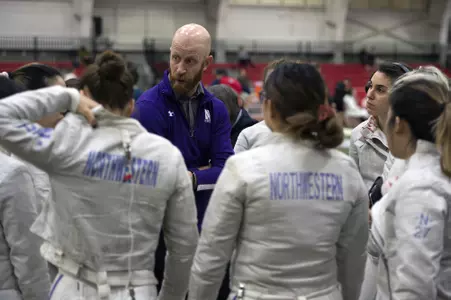 Northwestern Fencing Huddle