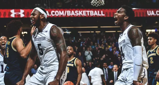 Northwestern University Men's basketball against Michigan in the December 4, 2018 iin Evanston, Ill.