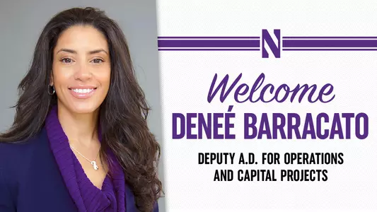 Denee Barracato Deputy Athletic Director Welcome Purple