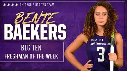Bente Baekers Big Ten Freshman of the Week