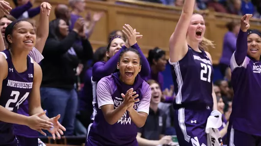 Kaylah Rainey celebration vs. Duke