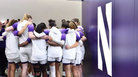 Women's Basketball Team Huddle