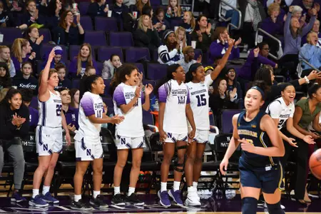 WBB Bench Cheering