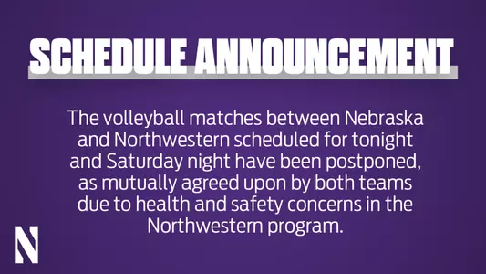 Volleyball canceled vs Nebraska