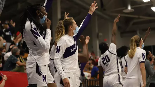 Team celebration vs. South Dakota