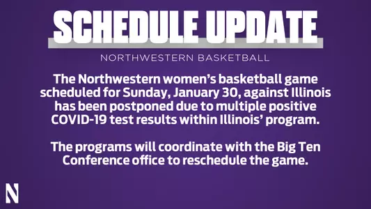 WBB vs Illinois Postponed