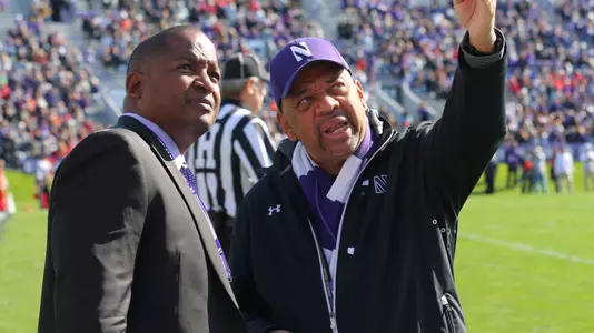 Dr. Derrick Gragg with Michael Wilbon Homecoming 2022