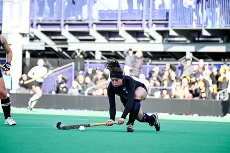 Northwestern Field Hockey vs. Iowa during the Quarterfinals of the NCAA Division I Field Hockey Championship at Lakeside Field on November 13, 2022 in Evanston, Illinois
