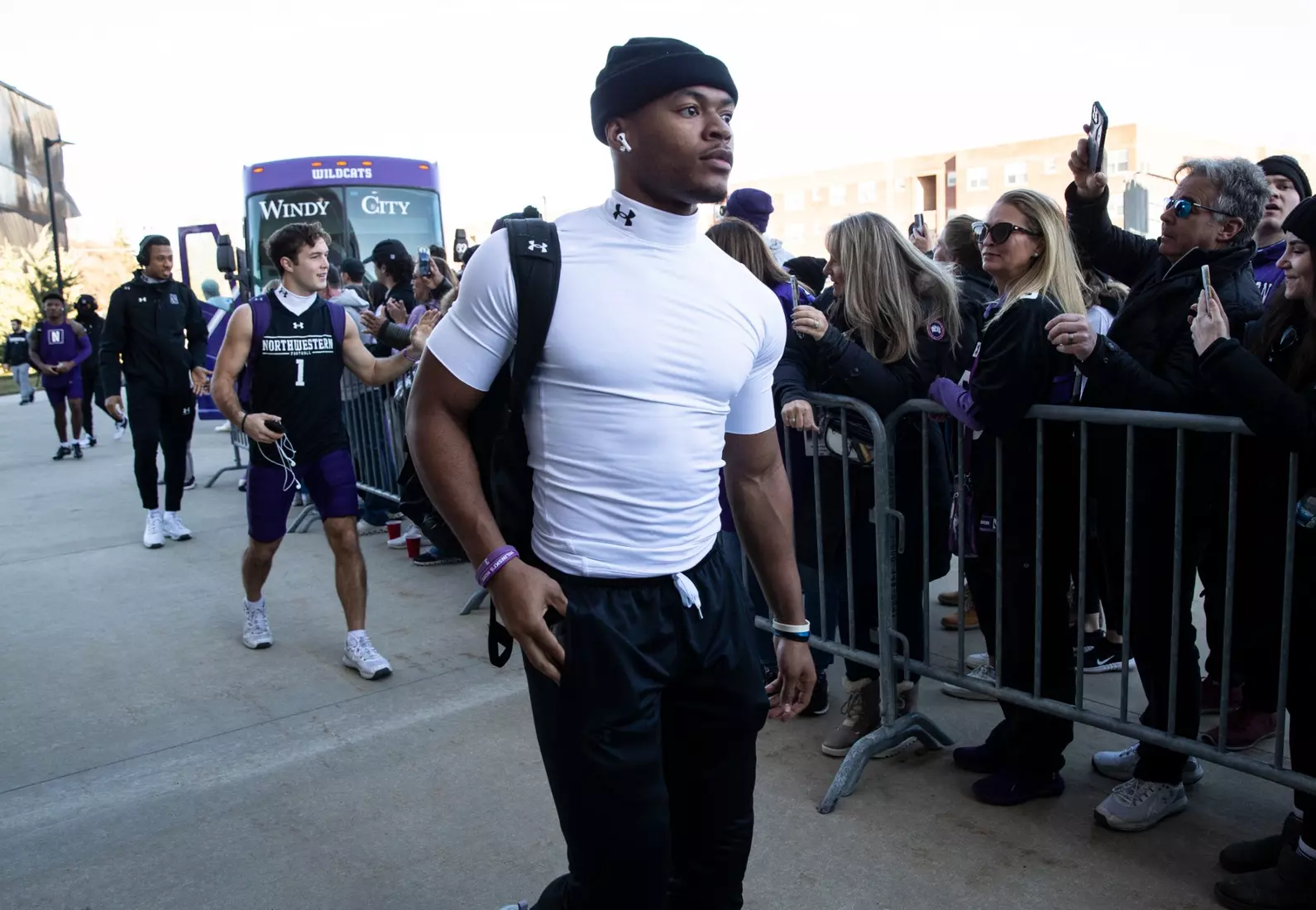 Northwestern v Illinois Big Ten football at Ryan Field on Saturday, November 26, 2022 in Evanston, Illinois. Northwestern Athletics Photo by John Konstantaras | http://JohnKonPhoto.com