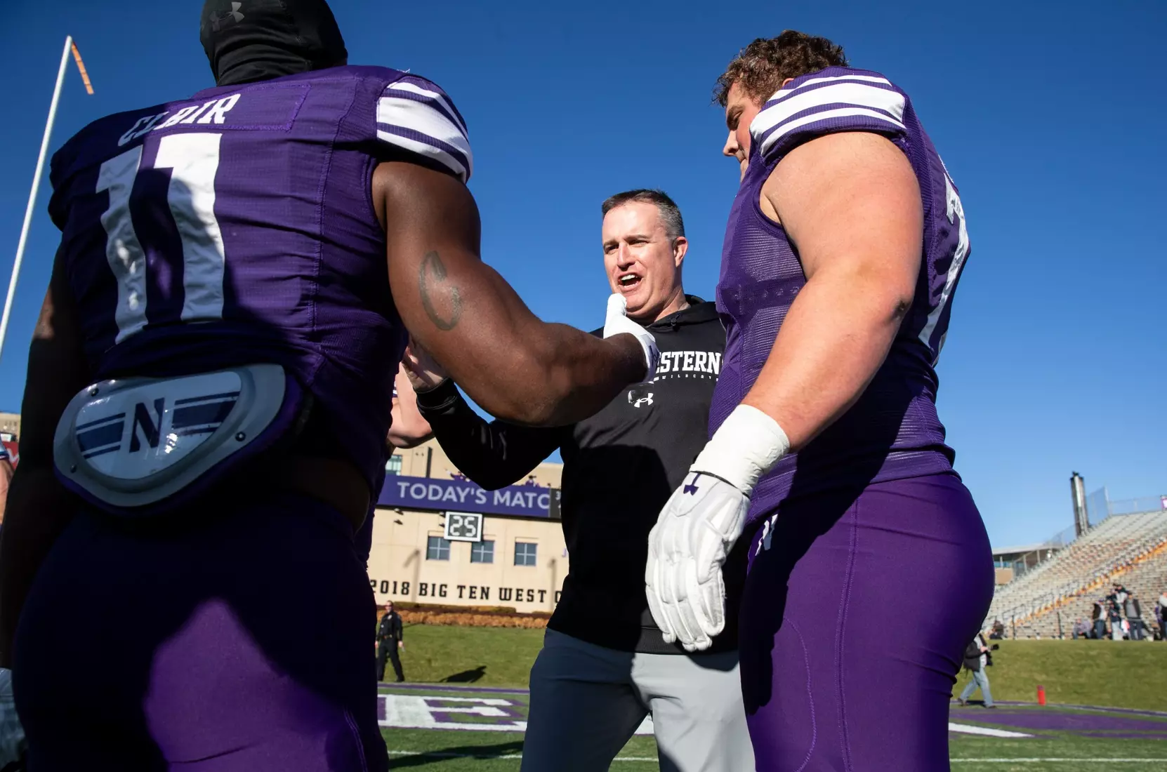 Northwestern v Illinois Big Ten football at Ryan Field on Saturday, November 26, 2022 in Evanston, Illinois. Northwestern Athletics Photo by John Konstantaras | http://JohnKonPhoto.com