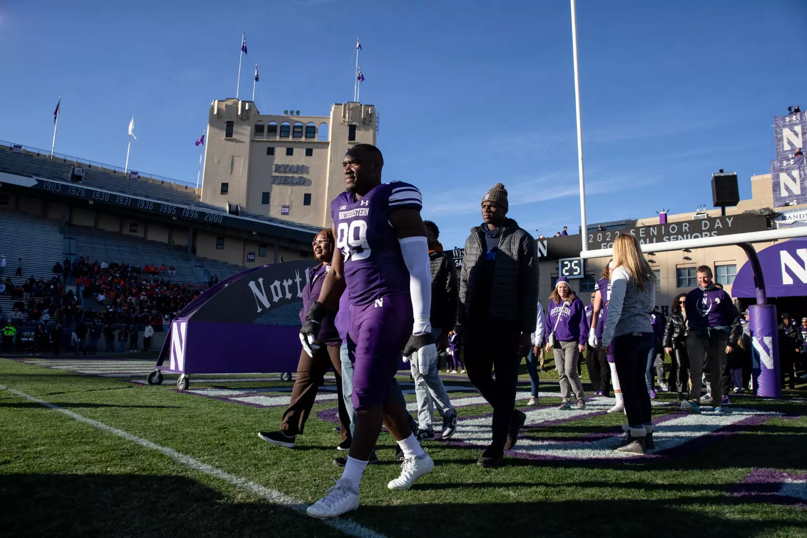 Northwestern v Illinois Big Ten football at Ryan Field on Saturday, November 26, 2022 in Evanston, Illinois. Northwestern Athletics Photo by John Konstantaras | http://JohnKonPhoto.com