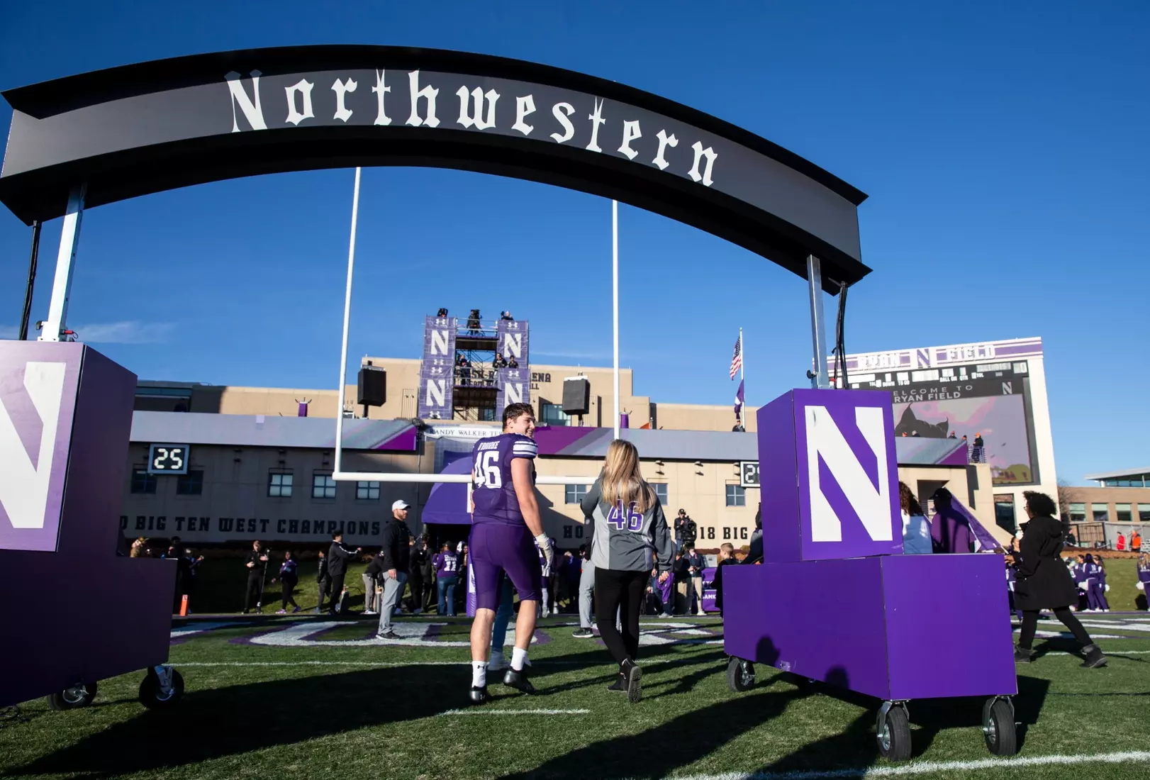 Northwestern v Illinois Big Ten football at Ryan Field on Saturday, November 26, 2022 in Evanston, Illinois. Northwestern Athletics Photo by John Konstantaras | http://JohnKonPhoto.com