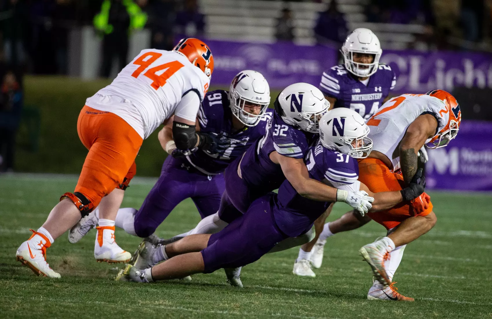 Northwestern v Illinois Big Ten football at Ryan Field on Saturday, November 26, 2022 in Evanston, Illinois. Northwestern Athletics Photo by John Konstantaras | http://JohnKonPhoto.com