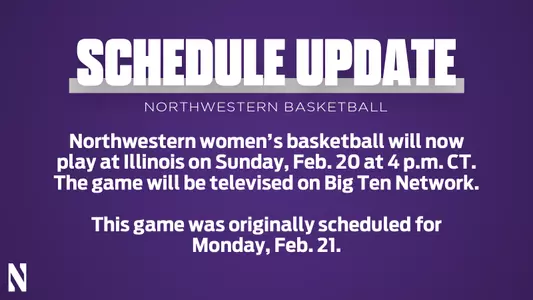 WBB Schedule update illinois