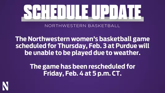 WBB Change schedule at Purdue