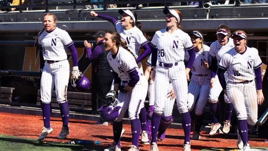 softball HR celebration
