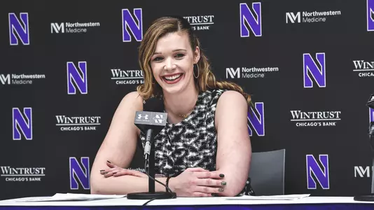 Kate Popovec press conference after Michigan State