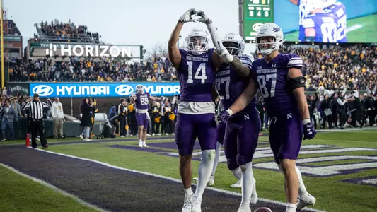 November 4, 2023, Chicago, IL: A game between Northwestern Football and Iowa at Wrigley Field in Chicago, IL on Saturday, November 4, 2023. (Photo by Griffin Quinn/Northwestern Athletics)