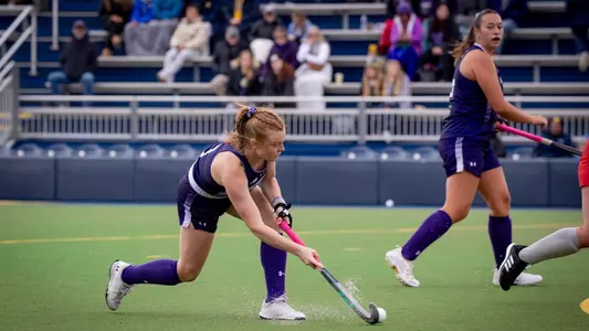 Northwestern field hockey takes on Ohio State in the semifinals of the 2023 Big Ten Tournament in Ann Arbor, Michigan.