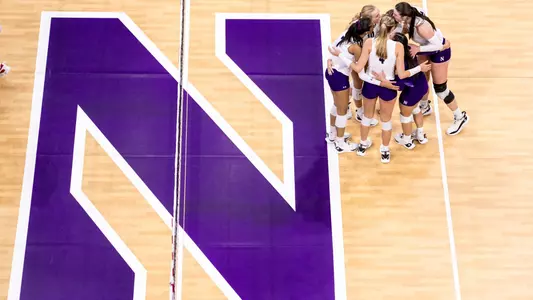 Volleyball Team Huddle
