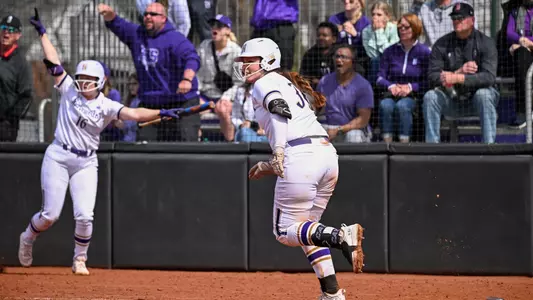 Trailing 2-1 in the bottom of the seventh inning, Jordyn Rudd hit a walk-off grand slam to lift Northwestern to lock up a three-game series sweep for Northwestern at Sharon J. Drysdale Field.