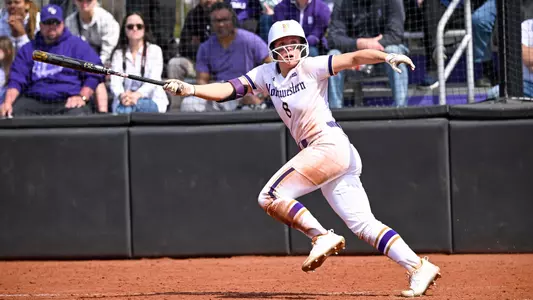Trailing 2-1 in the bottom of the seventh inning, Jordyn Rudd hit a walk-off grand slam to lift Northwestern to lock up a three-game series sweep for Northwestern at Sharon J. Drysdale Field.
