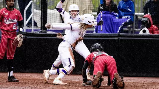 April 30, 2023, Evanston, IL: A game between Northwestern Softball and University of Nebraska at Sharon J. Drysdale Field in Evanston, Illinois Sunday, April 30, 2023. (Photo by Ryan Kuttler/Northwestern Athletics)