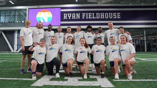 Student-athlete team for 2023 LGBTQIA Inclusion Kickball Game