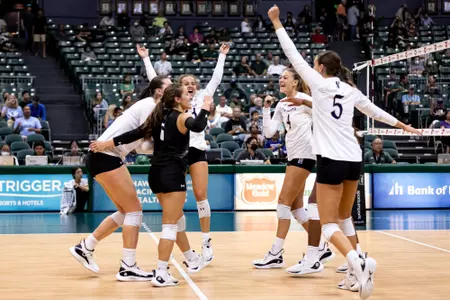 Volleyball Team Celebration