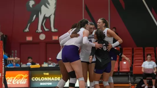 Volleyball Team Huddle