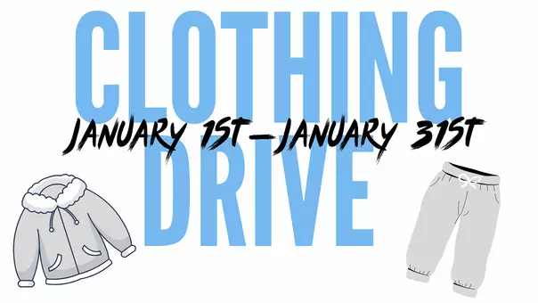 clothing drive graphic