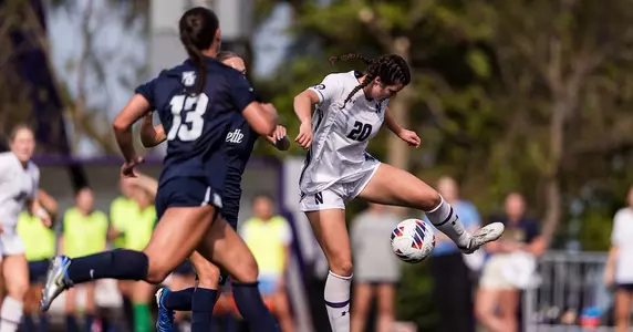 August 22, 2024, Evanston, IL: A game between Northwestern Women’s Soccer and Marquette at Northwestern Medicine Field at Martin Stadium in Evanston, IL on Thursday, August 22, 2024. (Photo by Ryan Kuttler/Northwestern Athletics)