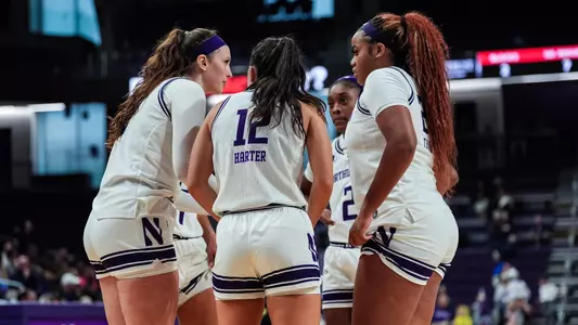 Women's Basketball Team Huddle