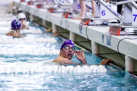 January 13, 2024, Chicago, IL: Northwestern Swimming and Diving competes at UChicago at Myers-McLoraine Pool in Chicago, IL on Saturday, January 13, 2024. (Photo by Mary Grace Grabill/Northwestern Athletics)