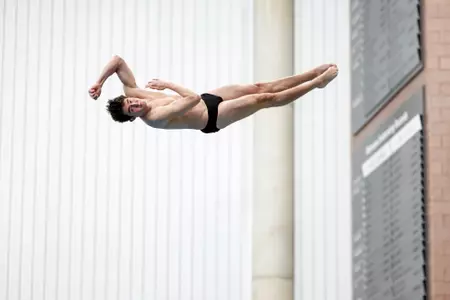 March 1, 2024, Columbus, OH: Northwestern Men’s Swimming and Diving competes in the 2024 Big Ten Men's Swimming & Diving Championships at McCorkle Aquatic Pavilion in Columbus, OH on Friday, March 1, 2024. (Photo by Walt Middleton/Northwestern Athletics)