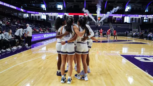 Women's Basketball Team Huddle