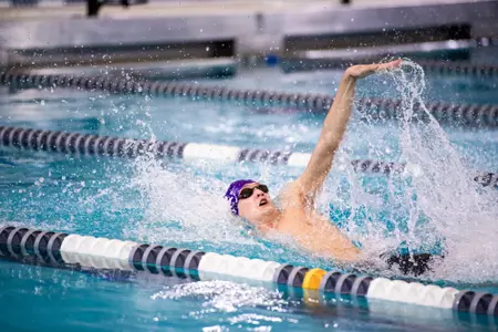 January 20, 2024, Evanston, IL: A meet between Northwestern Swimming and Diving and Wisconsin at Norris Aquatic Center in Evanston, IL on Saturday, January 20, 2024. (Photo by Ryan Kuttler/Northwestern Athletics)