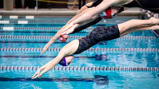 January 20, 2024, Evanston, IL: A meet between Northwestern Swimming and Diving and Wisconsin at Norris Aquatic Center in Evanston, IL on Saturday, January 20, 2024. (Photo by Ryan Kuttler/Northwestern Athletics)